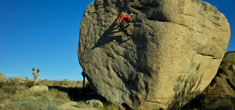 Photo of Alan bouldering