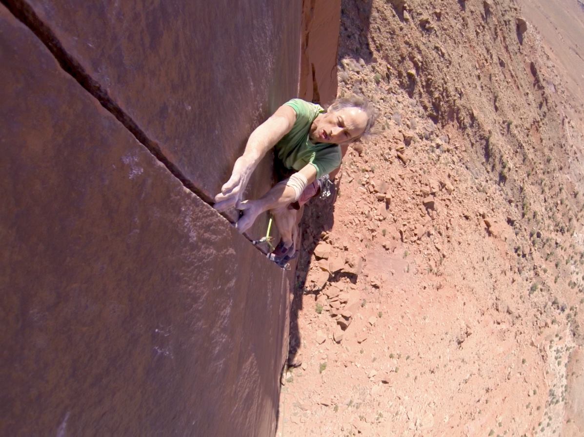 Photo: Laybacking on 'Sacred Cow 5.13-