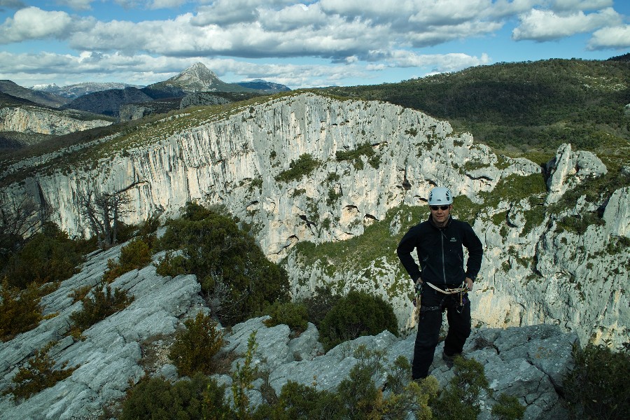 Photo: Matt on the summit of La Demande